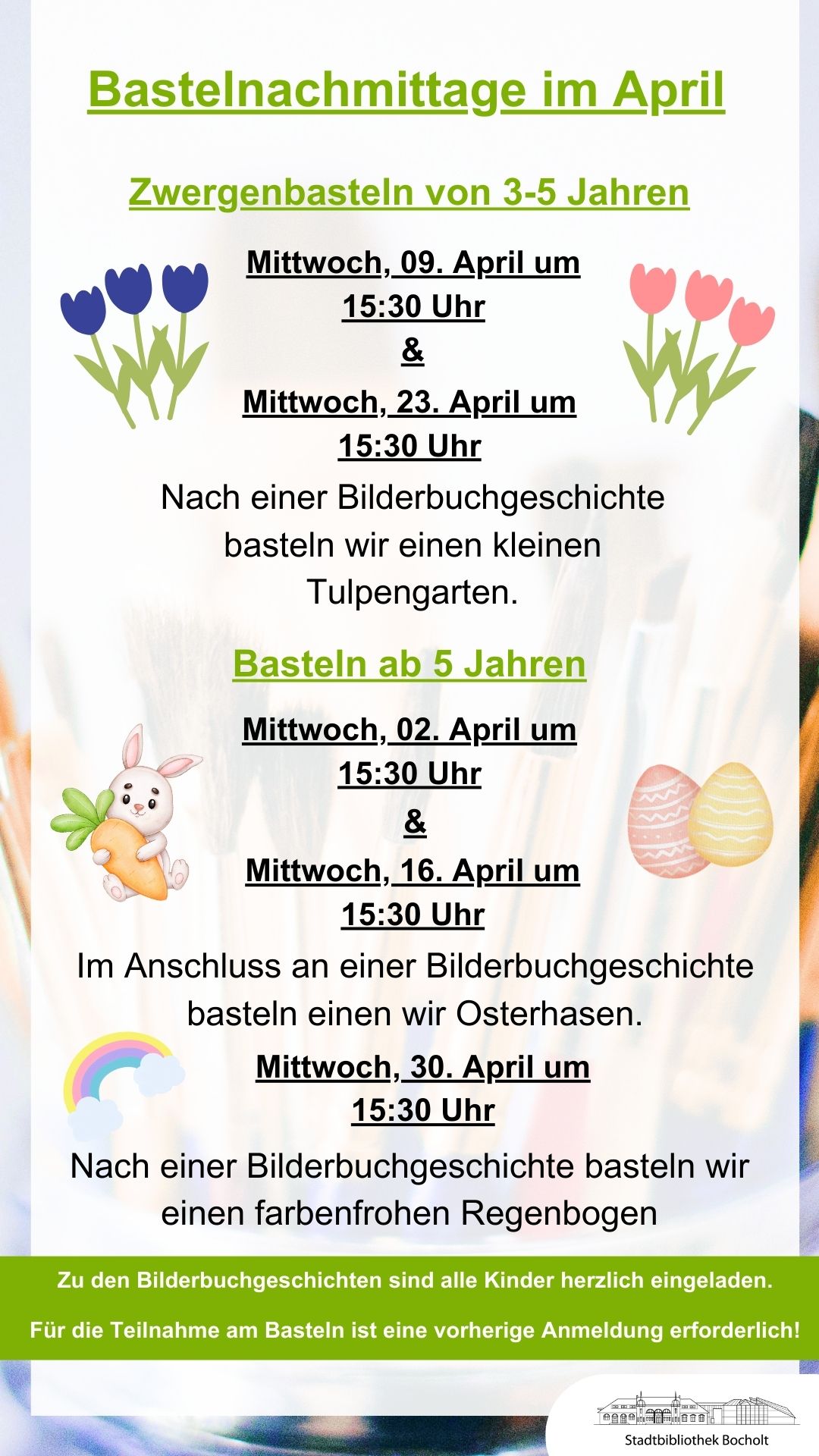 Bastelprogramm für April